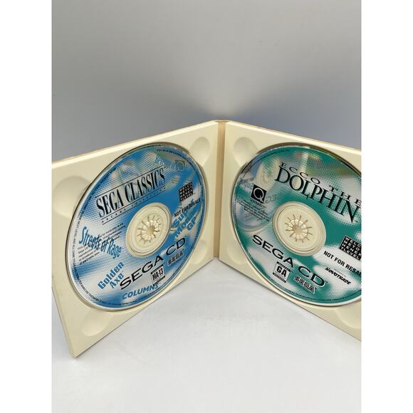 Ecco the Dolphin + Sega Arcade Classics Not For Resale (Sega CD) Polished Discs - Picture 3 of 9